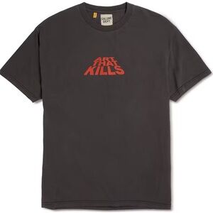 Men’s Gallery Dept ATK Stack Graphic Logo Short Sleeve T-Shirt Black Red Size XL